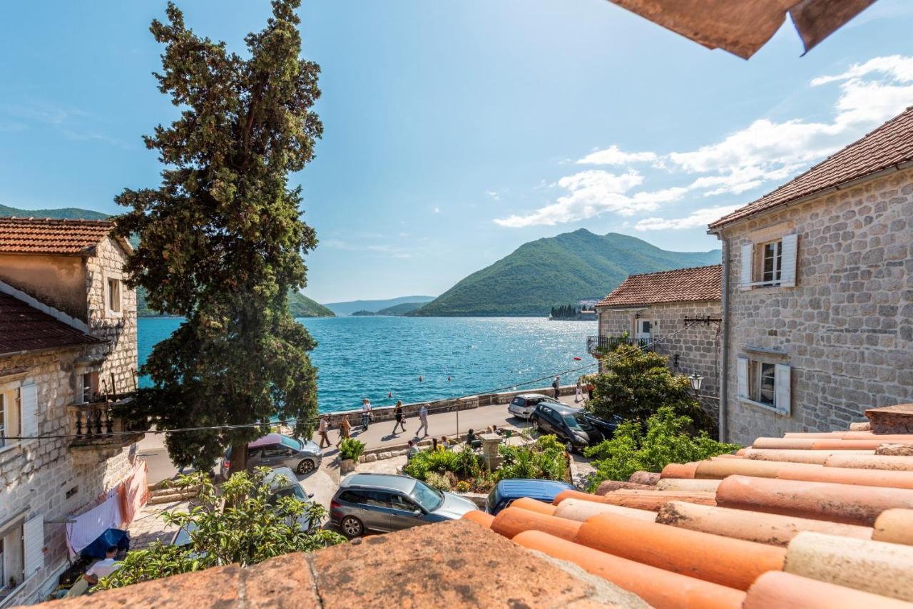 Charming Bohemian House In Perast Villa Exteriör bild